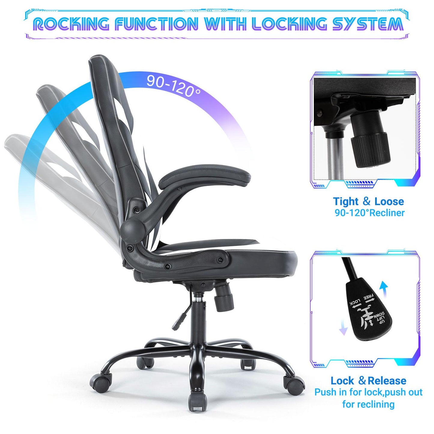 Gaming Chair, Ergonomic Office Chair High Back Computer Desk Chair