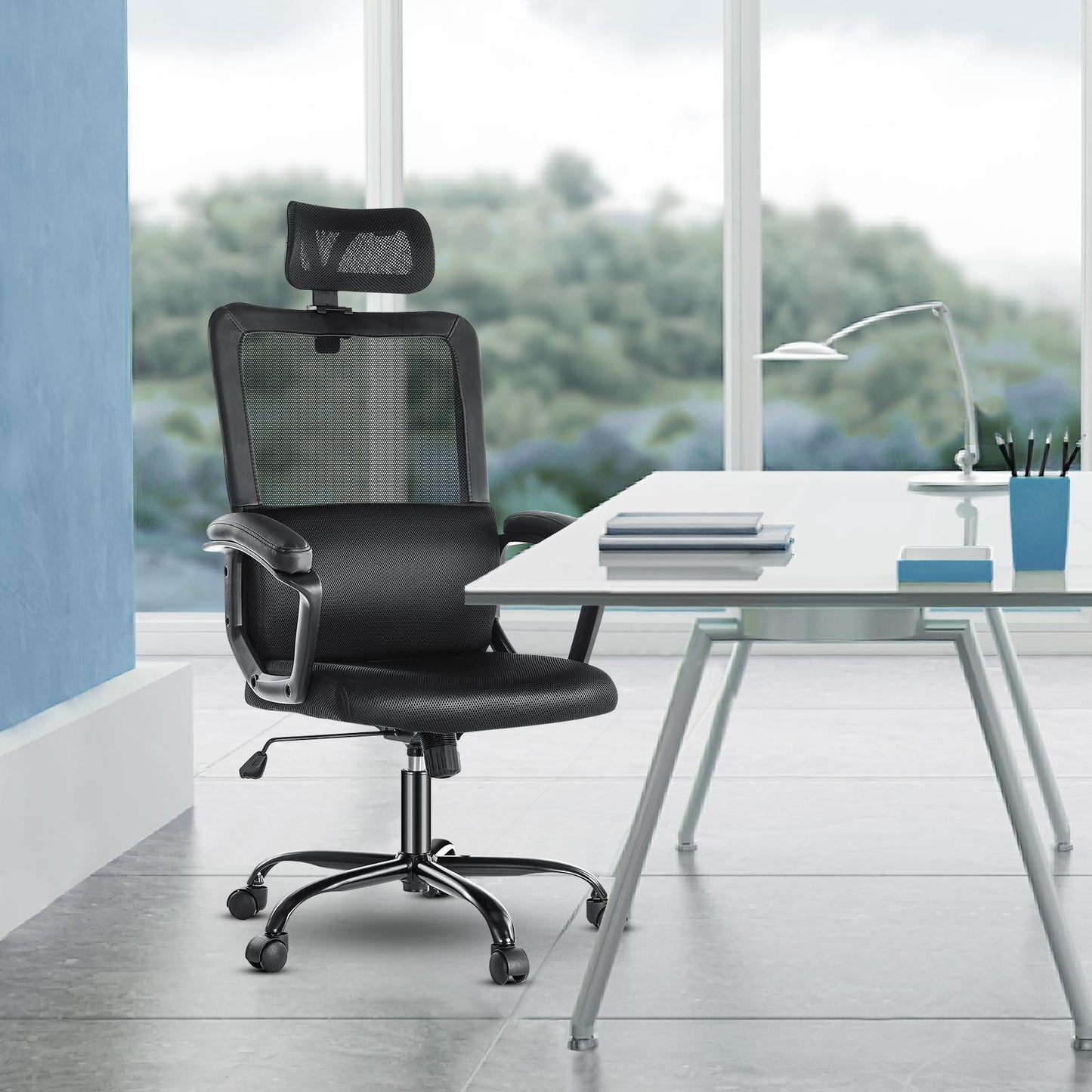 Office Chair, Ergonomic Mesh Home Office Computer Chair