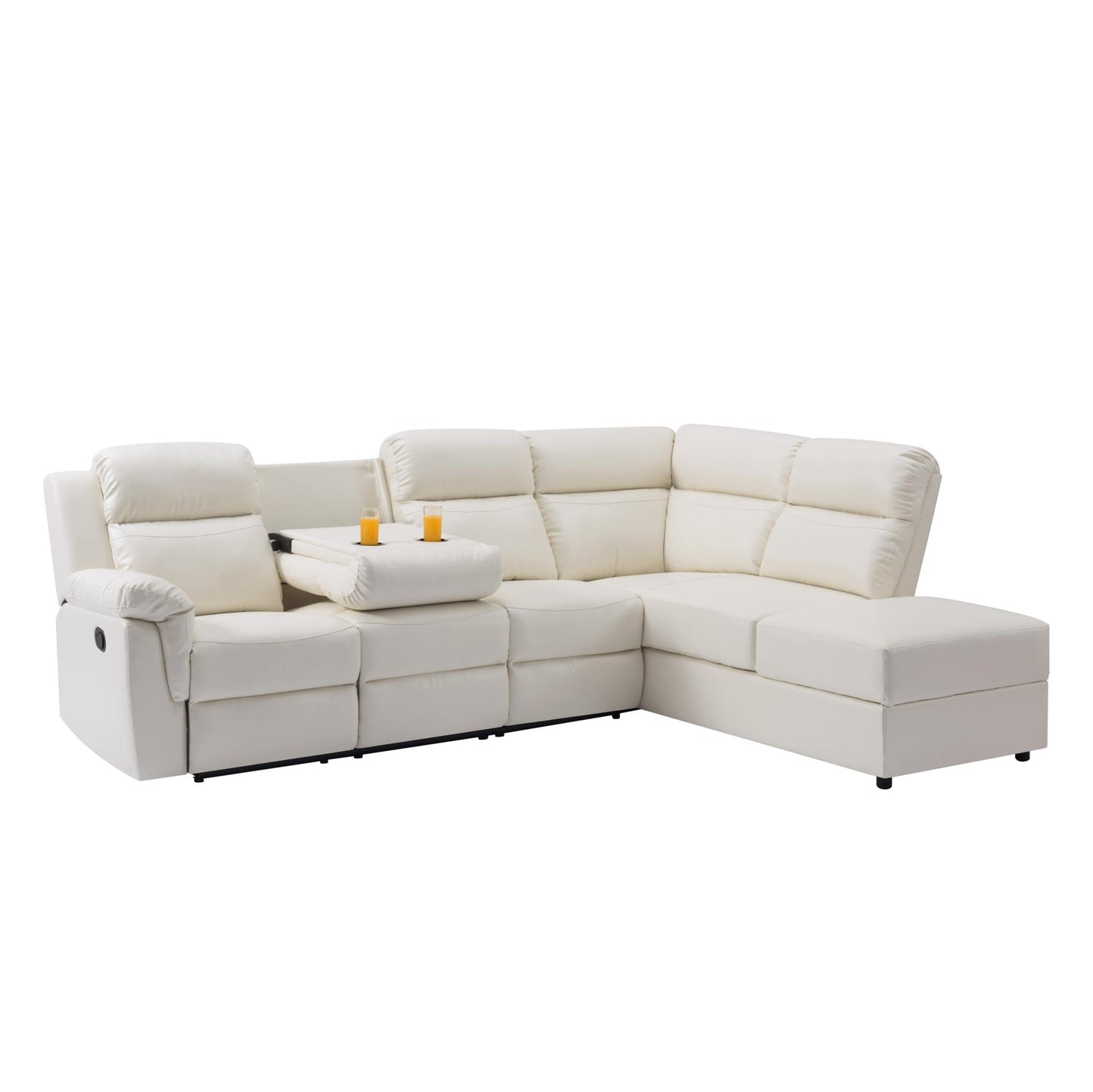 110.2” Manual Reclining Sectional Sofa