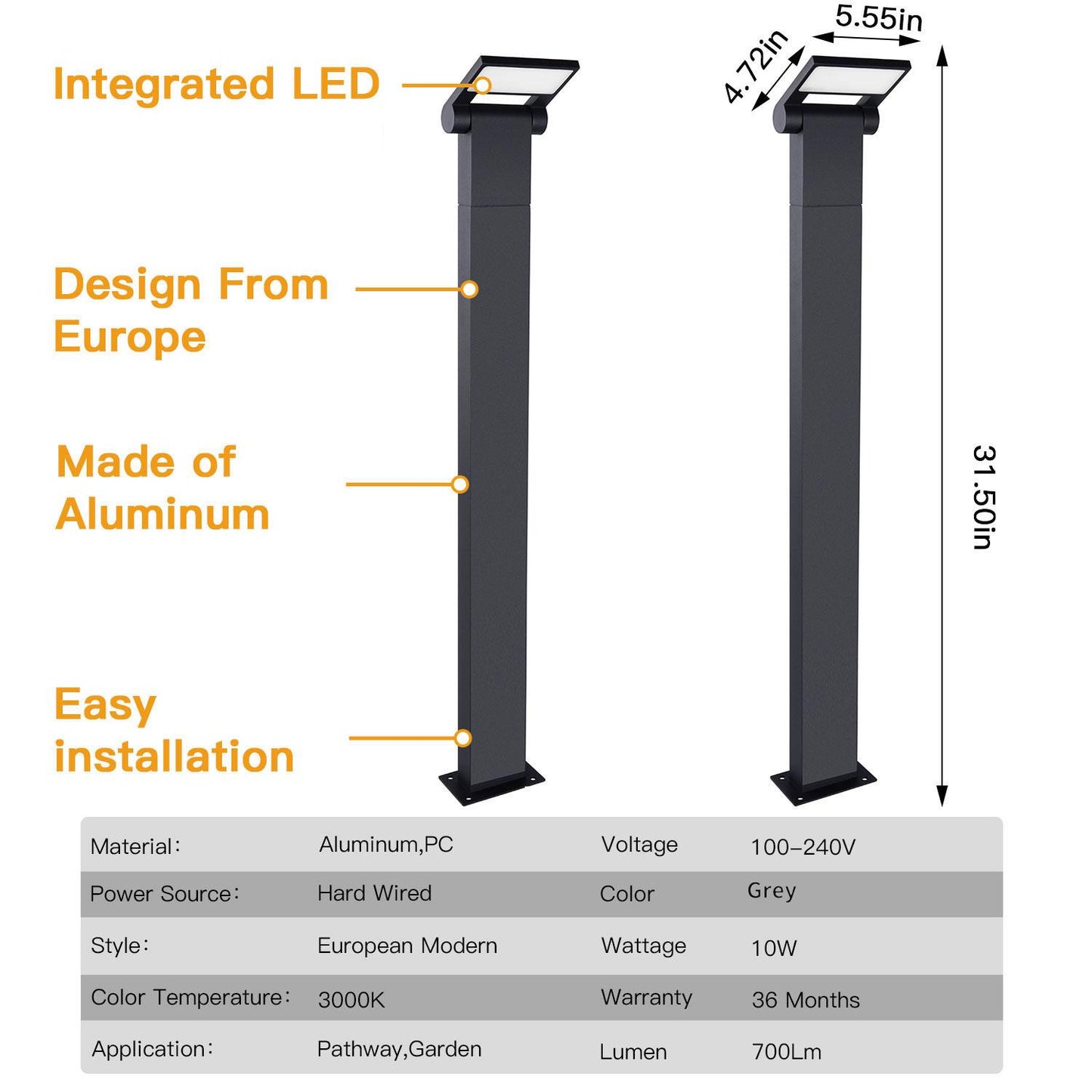 Outdoor Pathway LED Lights  Adjustable Landscape Lighting 11706