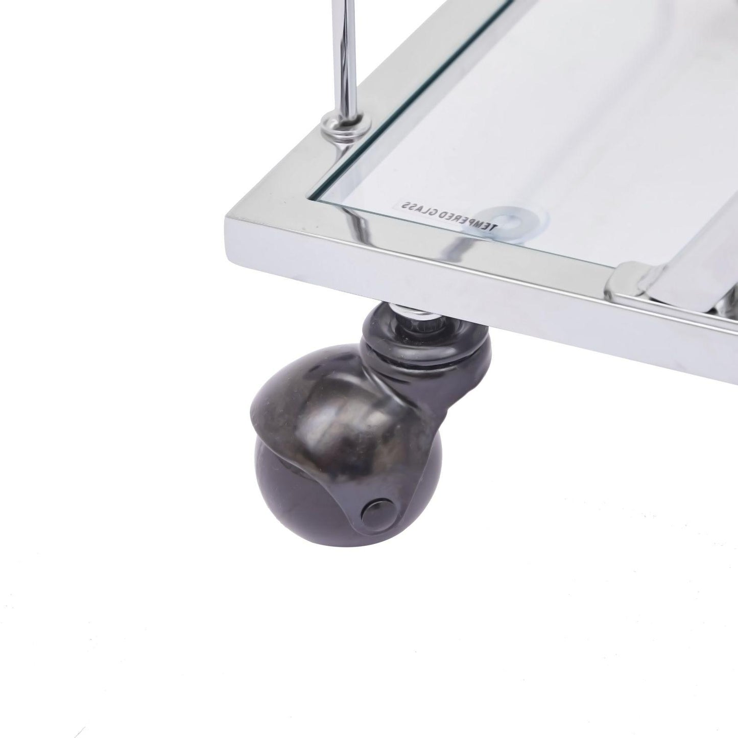 Kitchen & Dining Room Cart 3-Drawer Removable Storage Rack Trolley Cart with Rolling Wheels