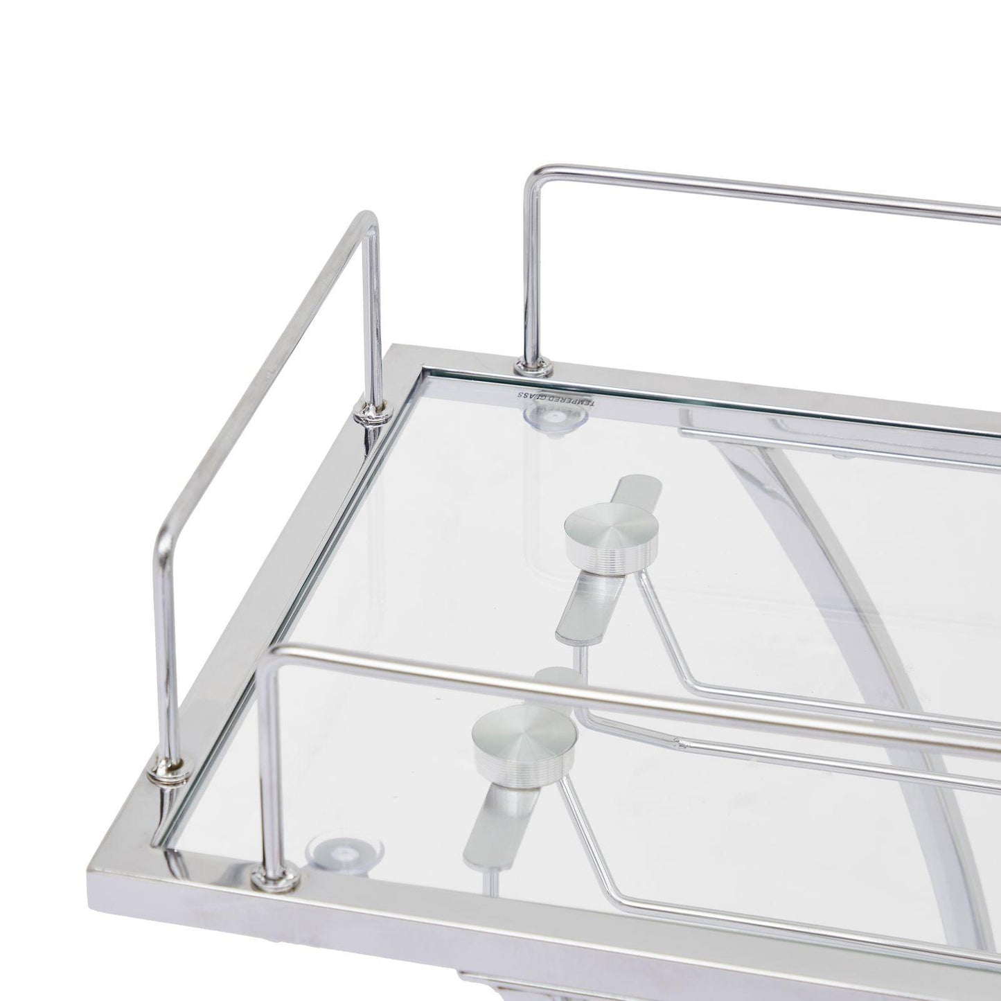 Kitchen & Dining Room Cart 3-Drawer Removable Storage Rack Trolley Cart with Rolling Wheels