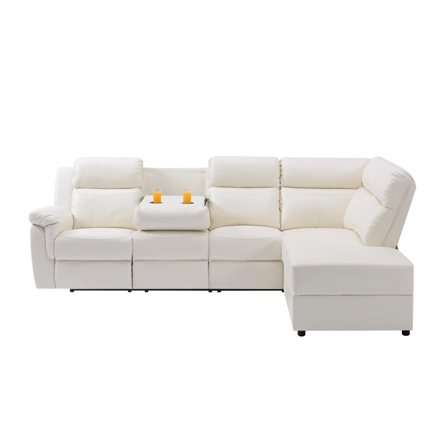 110.2” Manual Reclining Sectional Sofa