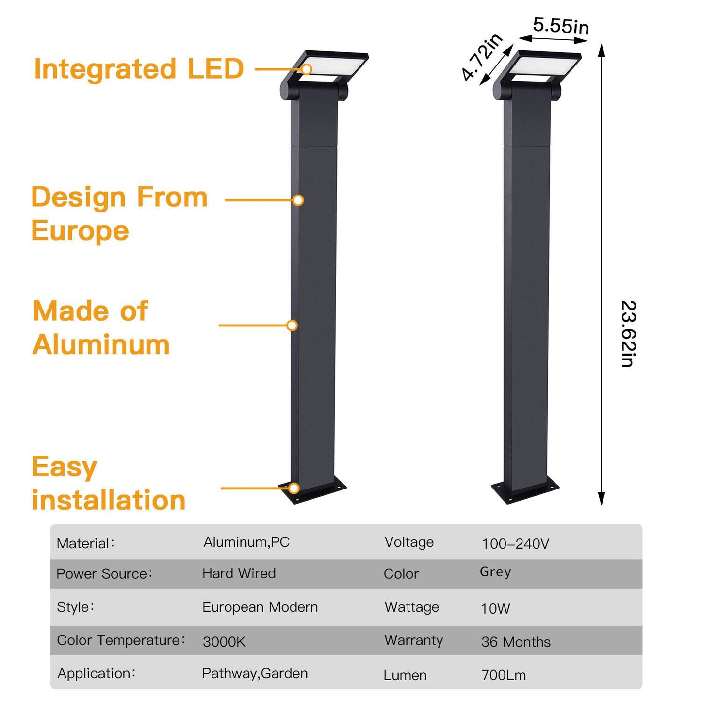Outdoor Pathway LED Lights  Adjustable Landscape Lighting 11706