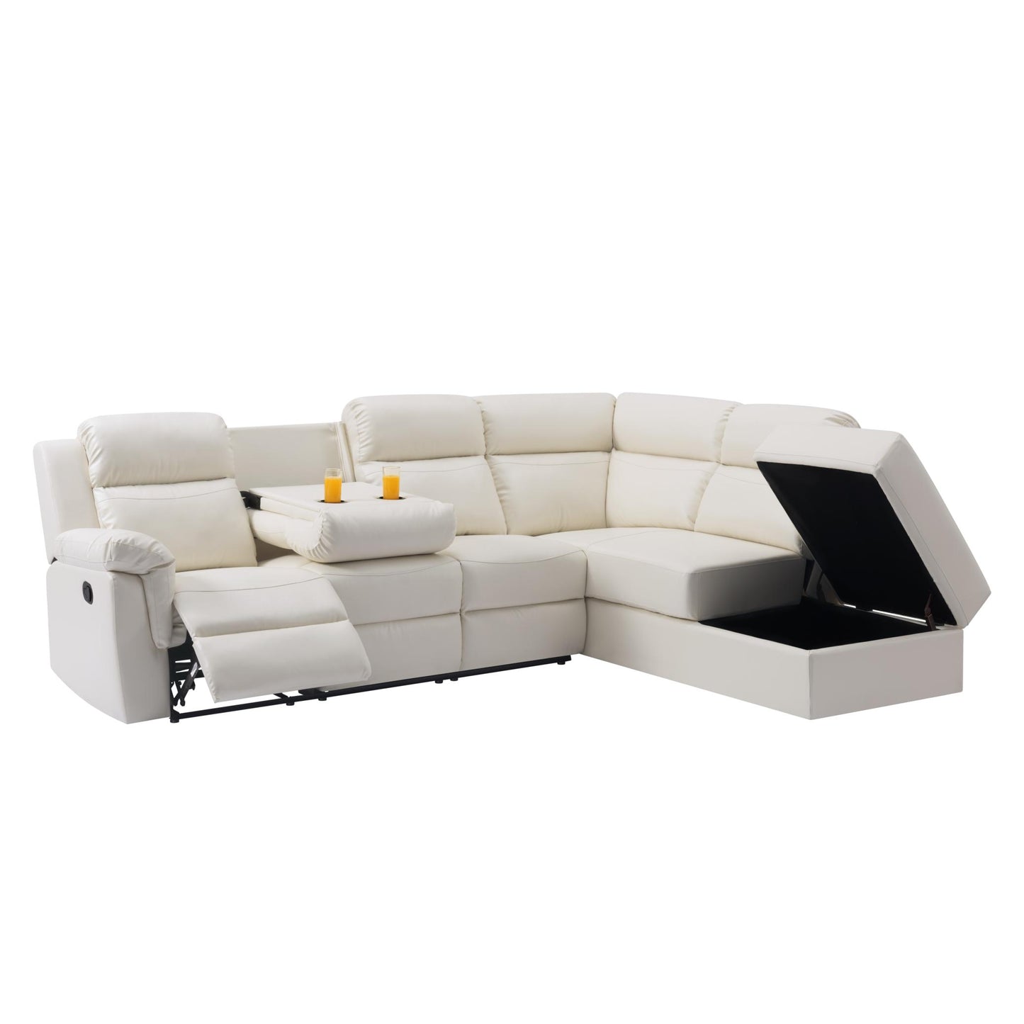 110.2” Manual Reclining Sectional Sofa