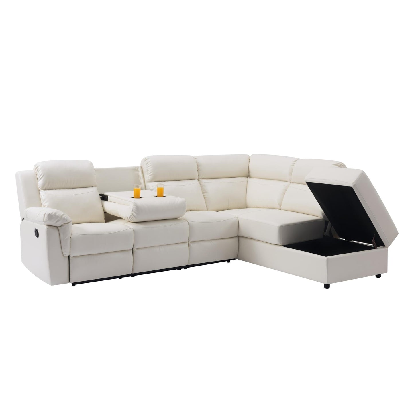 110.2” Manual Reclining Sectional Sofa