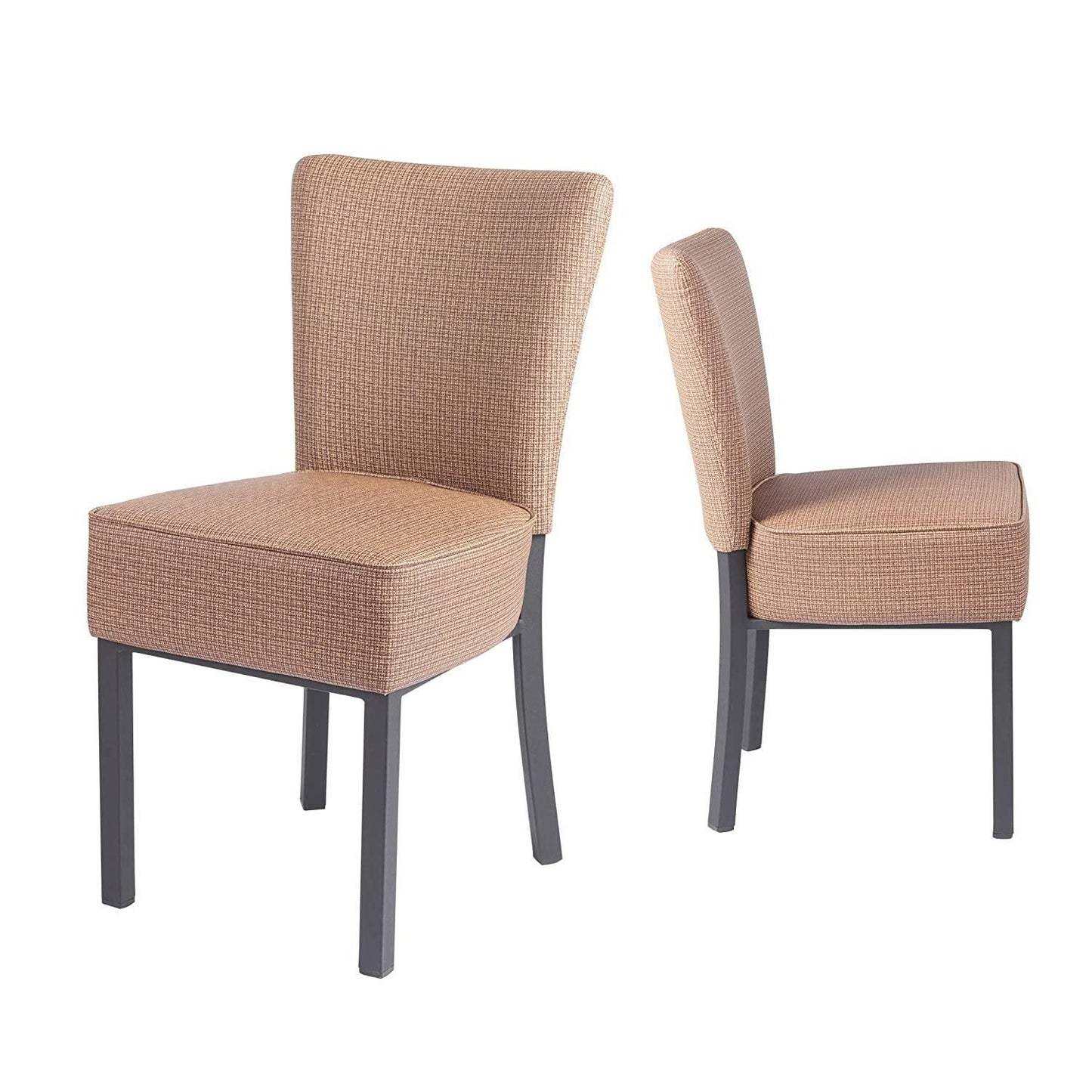 Upholstered Dining Chairs,Kitchen PU Leather Padded Chair, Modern Dining Room Furniture, Set of 2(Br