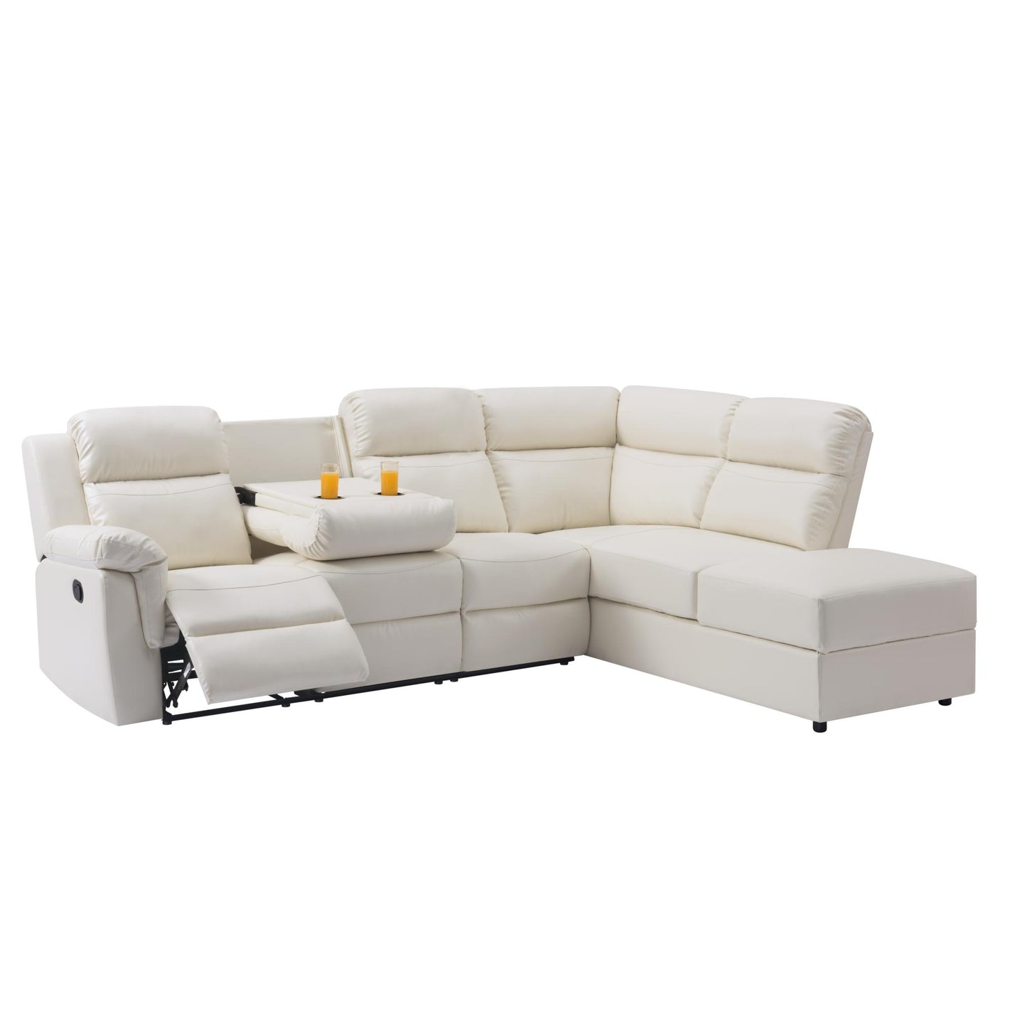 110.2” Manual Reclining Sectional Sofa