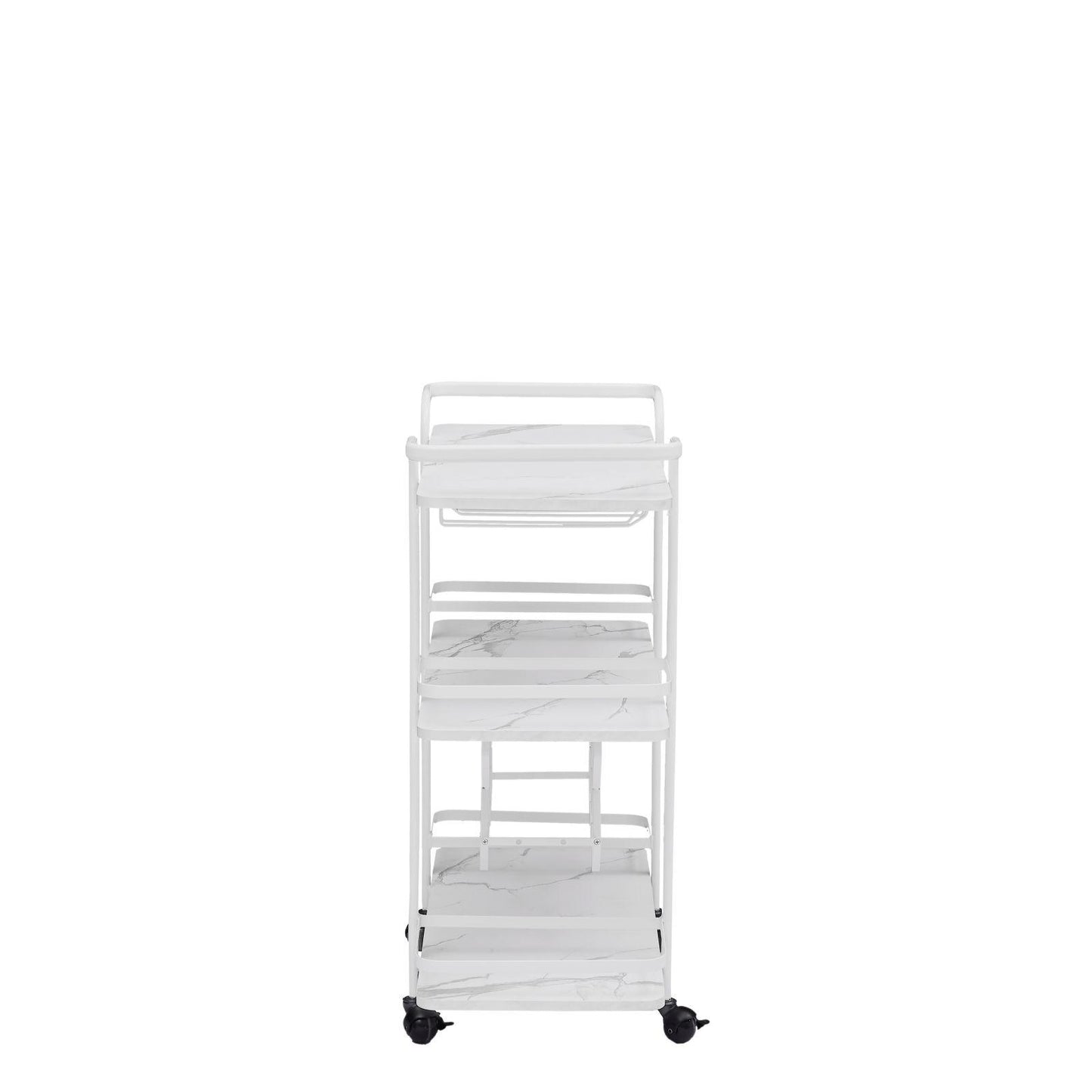 Drinks Trolley Cart with Rolling Wheels Luxury Hotel Serving Cart with Wine and Glass Holders Bar Carts for Home