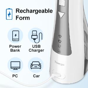 Water Flosser, Cordless Oral Irrigator Portable Dental Pick Teeth Cleaner