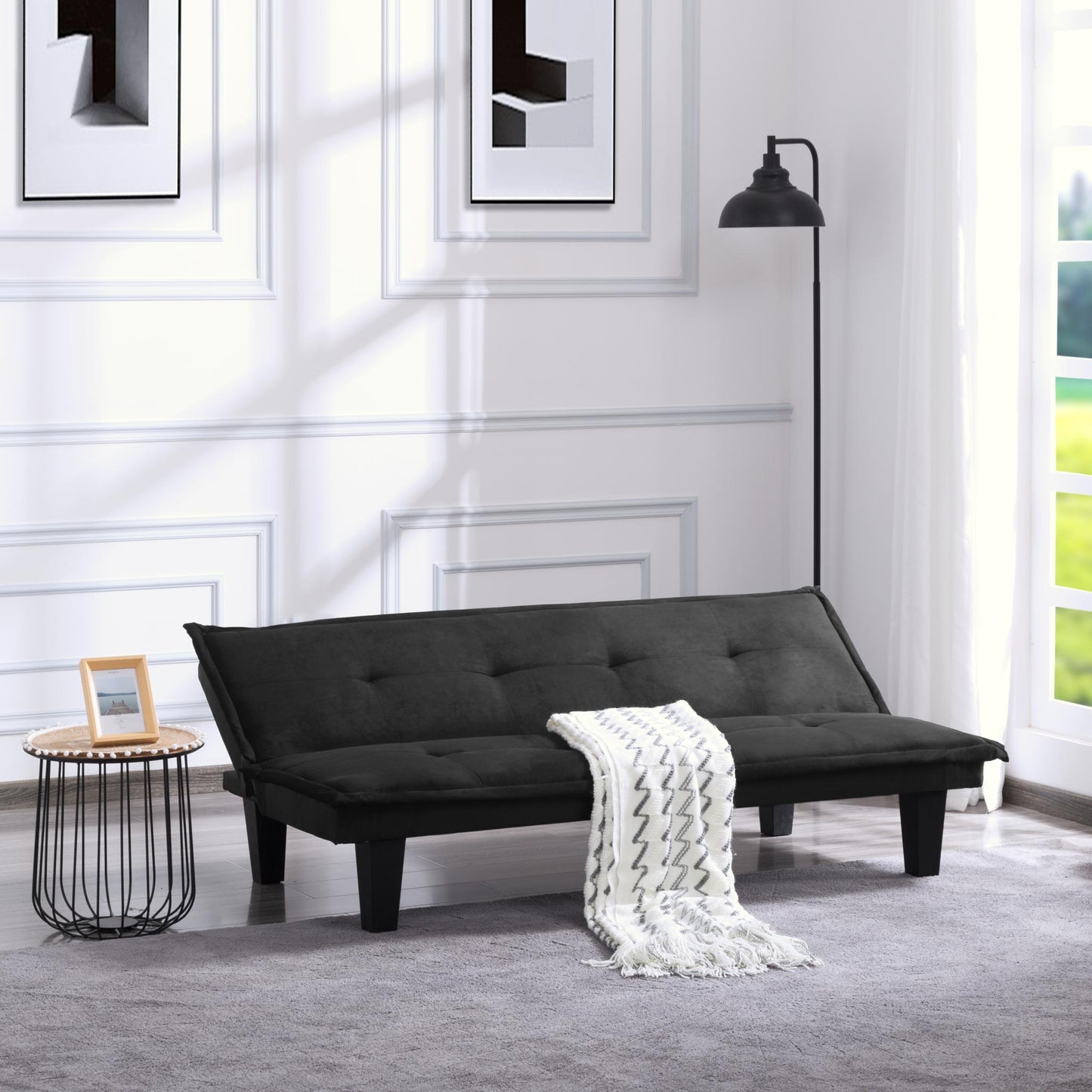 63.8” Futon Sofa bed