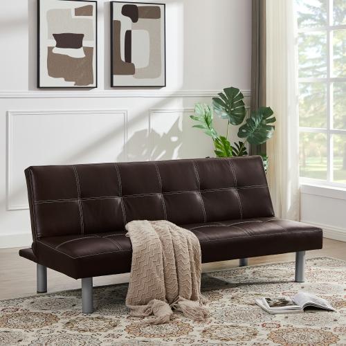 Modern Design Solid Color Sofa Bed in Living Room Multi-function Leisure Sleeper Couch