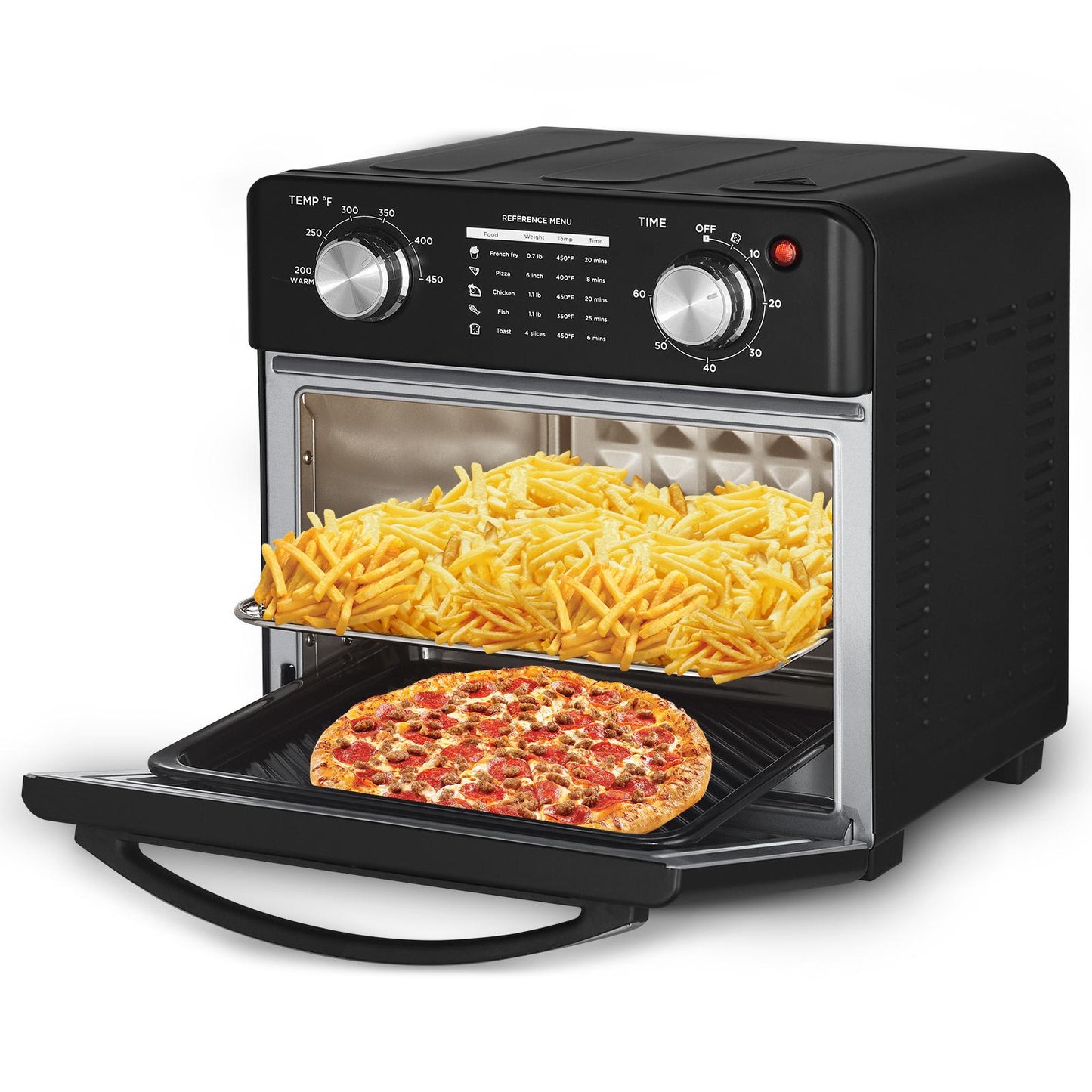Geek Chef Air Fryer 10QT, Countertop Toaster Oven, 4 Slice Toaster Air Fryer Oven， Stainless Steel Ban on Amazon