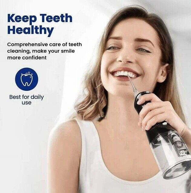 Cordless Water Flosser Dental Oral Irrigator Travel Teeth Cleaner Floss Pick