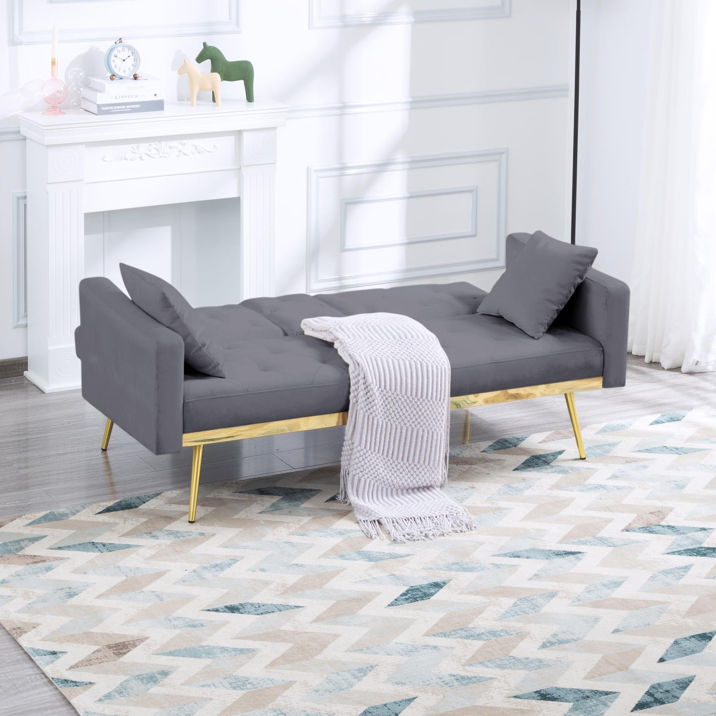67.7” Futon Sofa bed