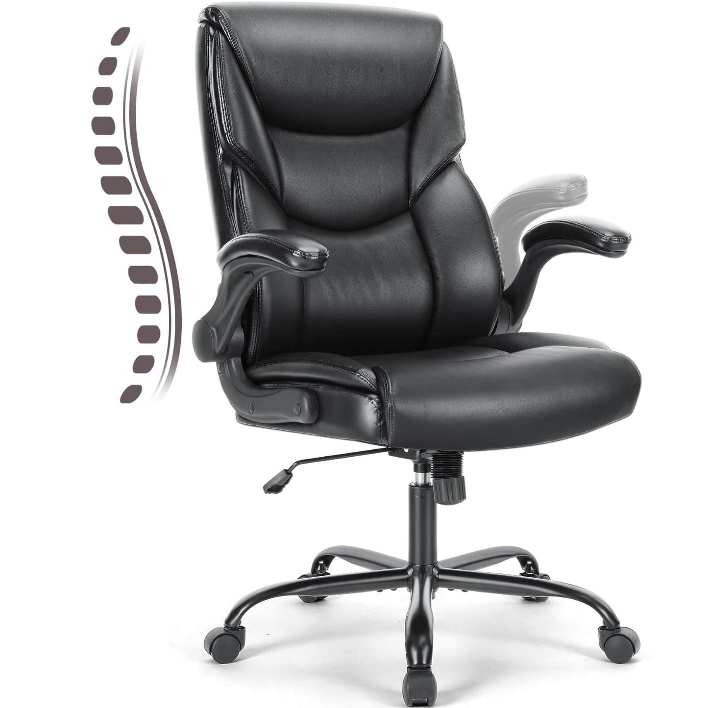 Big and Tall Office High Back Ergonomic Executive Desk Extra Wide Seat