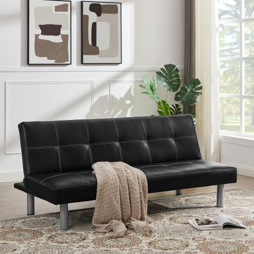 Modern Design Solid Color Sofa Bed in Living Room Multi-function Leisure Sleeper Couch