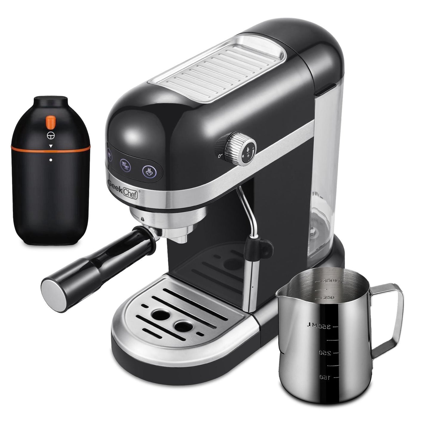 20 Bar Espresso Machine , 1350W，1.4 Ldetachable transparent water tank, Thermo block beating systeme Ban on Amazon