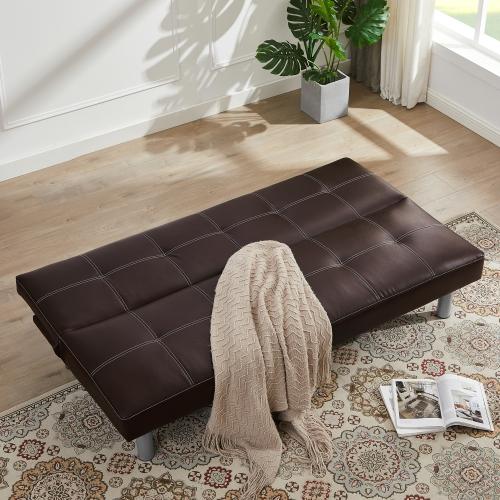 Modern Design Solid Color Sofa Bed in Living Room Multi-function Leisure Sleeper Couch