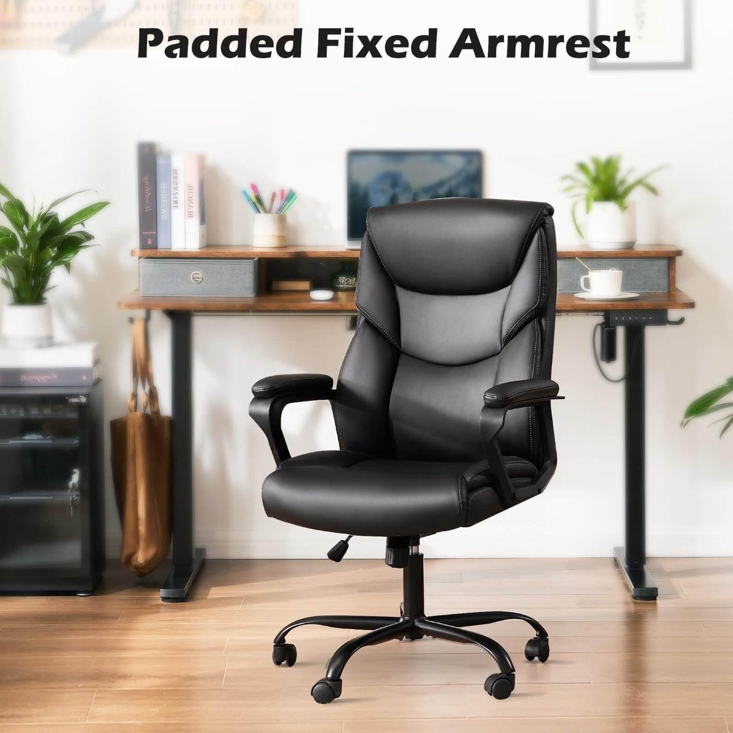 Big and Tall Office High Back Ergonomic Executive Desk Extra Wide Seat