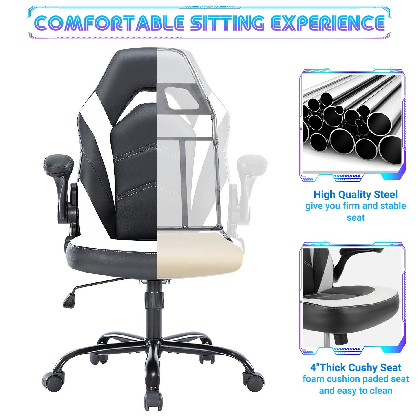 Gaming Chair, Ergonomic Office Chair High Back Computer Desk Chair