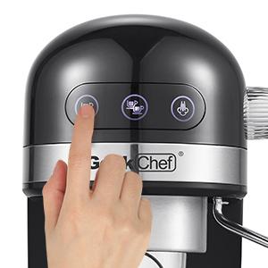 20 Bar Espresso Machine , 1350W，1.4 Ldetachable transparent water tank, Thermo block beating systeme Ban on Amazon