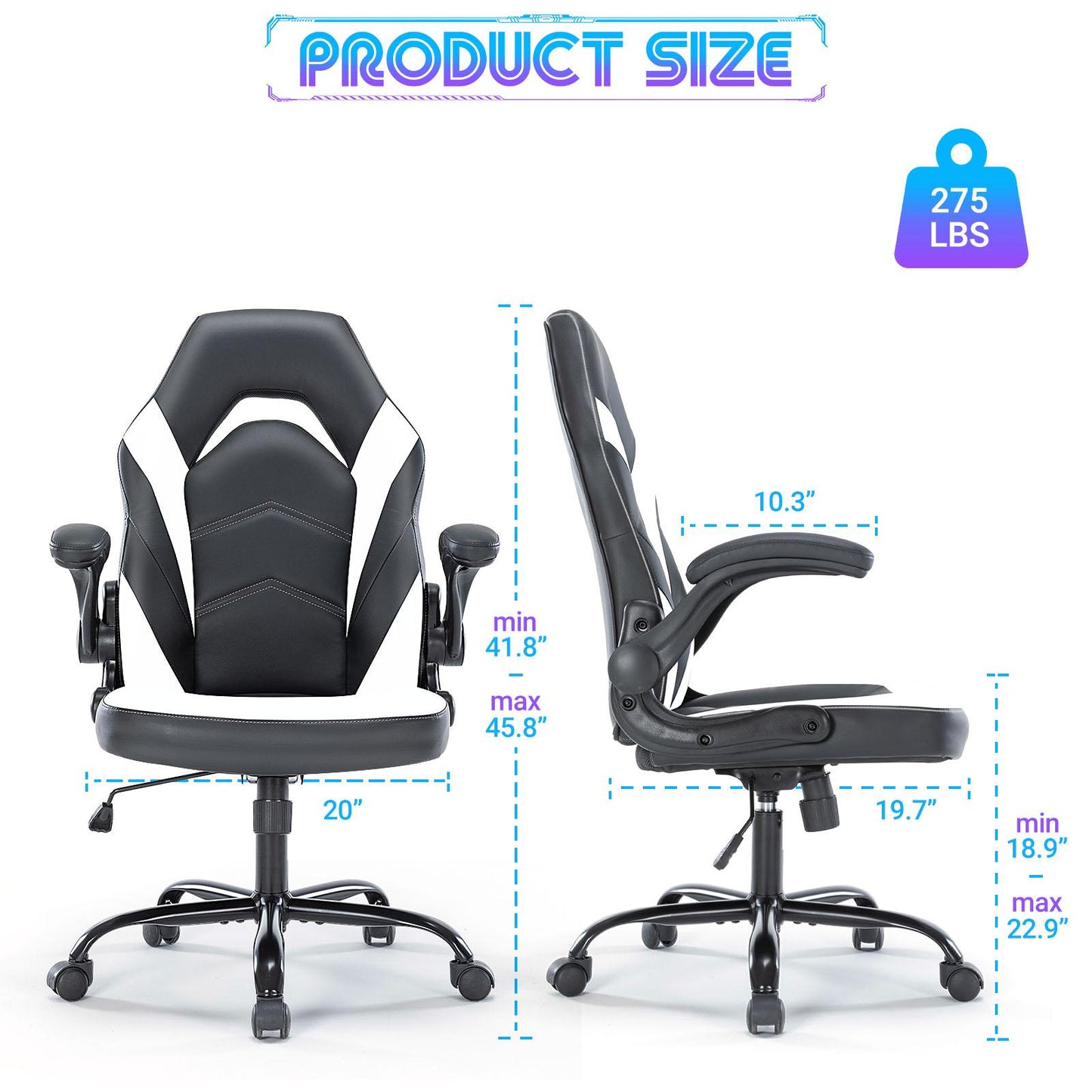 Gaming Chair, Ergonomic Office Chair High Back Computer Desk Chair