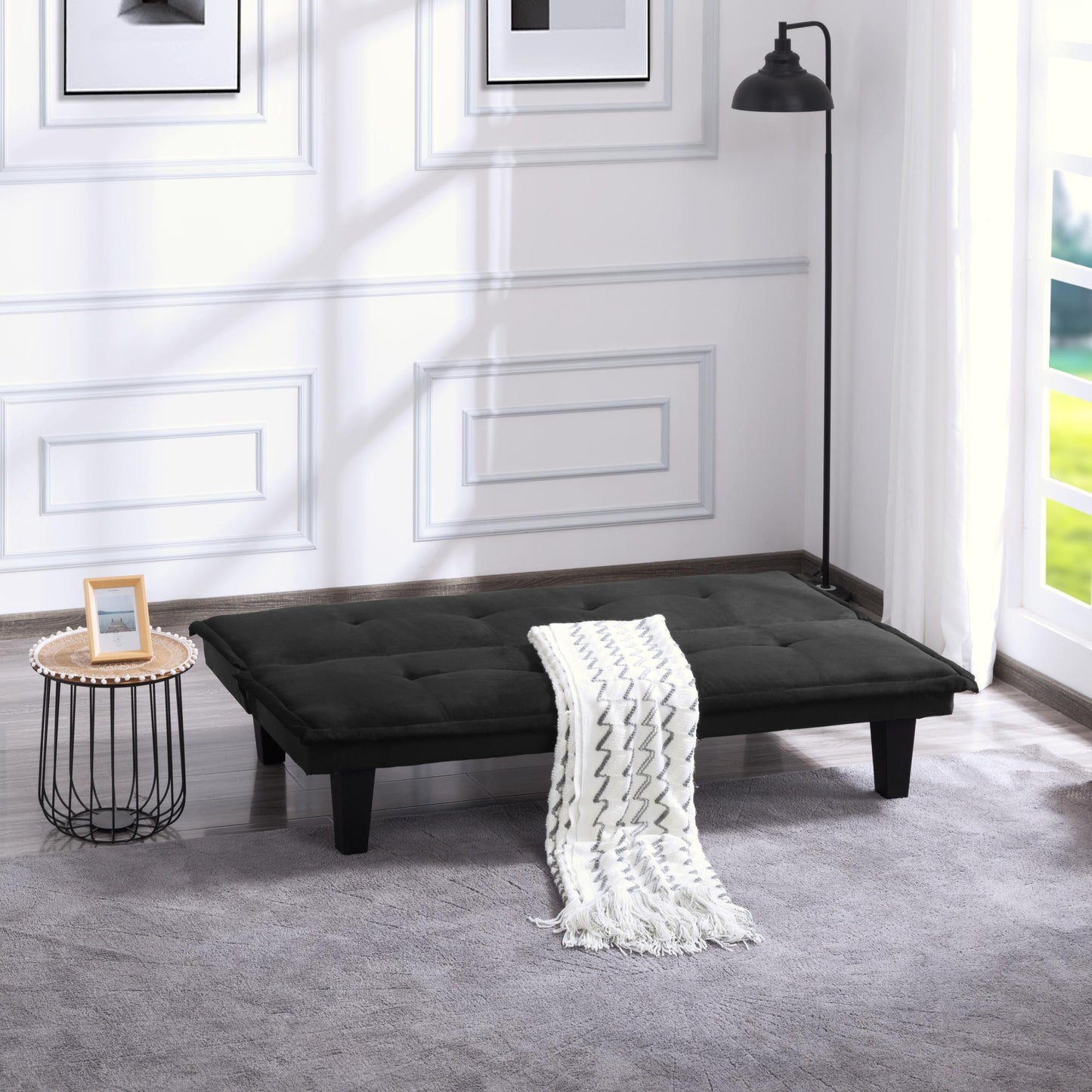 63.8” Futon Sofa bed
