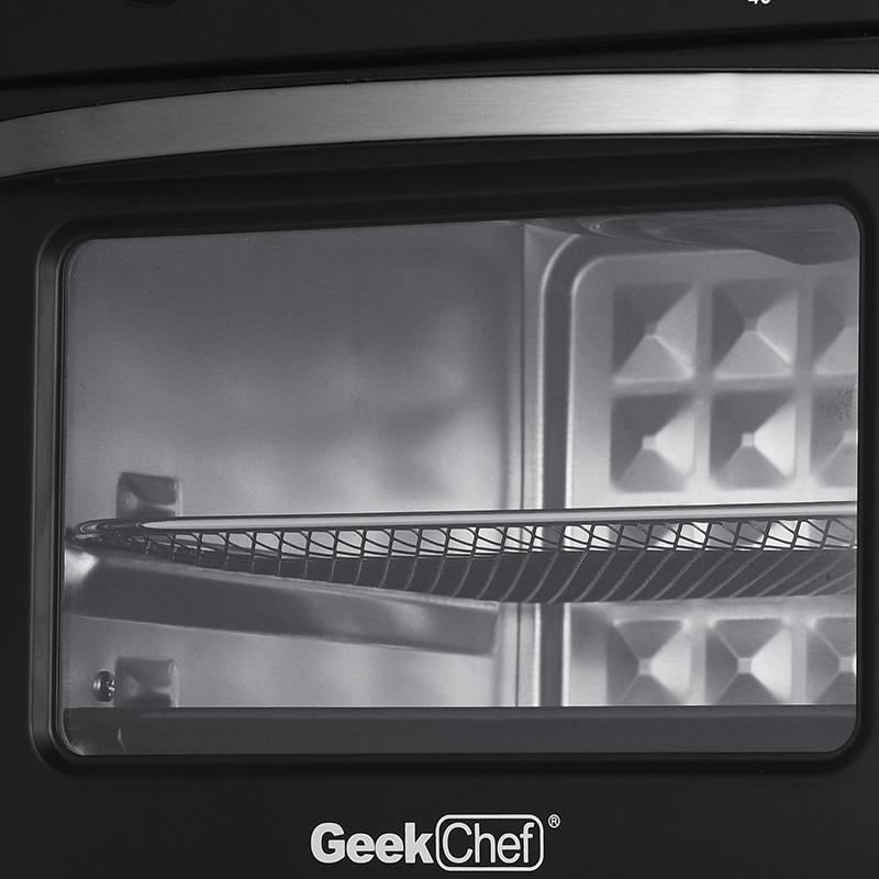 Geek Chef Air Fryer 10QT, Countertop Toaster Oven, 4 Slice Toaster Air Fryer Oven， Stainless Steel Ban on Amazon